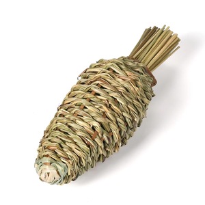 Nueva Casa <span class=keywords><strong>de</strong></span> mascotas con corona decorada <span class=keywords><strong>de</strong></span> Navidad: Túnel <span class=keywords><strong>de</strong></span> oso dorado para hámster, pasaje para escondite <span class=keywords><strong>de</strong></span> mascotas, zanahoria tejida con hierba hecha a mano - Product Image 4