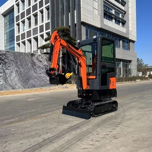 Mini-excavatrice sur chenilles de 1,0 tonne, machine de chantier de 1000 kg, petite pelle avec godets - Product Image 2