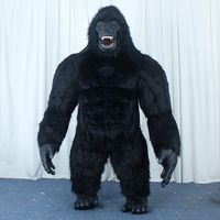 Masque personnalisé King Kong pour le visage, les mains et les pieds, pour costume de mascotte de gorille gonflable, accessoires de mascotte animale en latex naturel