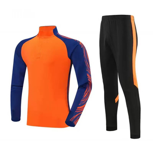 Fußball-Trainingsanzüge: Oberteile und Hosen, Langarm-Fußballtrikots mit Halbreißverschluss, Neueste Club-Kollektion für Herren und Kinder, Atmungsaktiver Trainingsanzug - Product Image 5