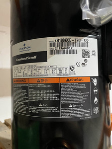 Compresor de Refrigeración Scroll Copeland Original ZR108KCE-TFD-522 ZR108KCE-TFD-455 ZR108KC-TFD-522 de 10 HP - Product Image 3