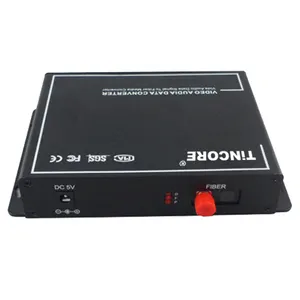 8ch video in fibra ottica converter Trasmettitore E Ricevitore 8 Canali Video/dati/audio Convertitore Ottico Digitale Video Balun