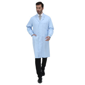 Uniformes de soins infirmiers médicaux uniformes de médecin à manches courtes ensembles de gommage clinique à manches longues hauts pantalons blouse de laboratoire uniforme bleu - Product Image 3