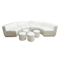Le sofa sectionnel d'événement de pary de Offre Spéciale a courbé des sofas modulaires d'événement de mariage avec Ottoman