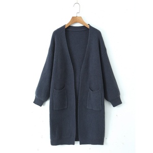 Nouveau <span class=keywords><strong>Cardigan</strong></span> <span class=keywords><strong>Femme</strong></span> 2026 <span class=keywords><strong>Vintage</strong></span> Décontracté Ample à Manches Longues Col en V avec Poches Décoratives Longueur Moyenne - Product Image 4