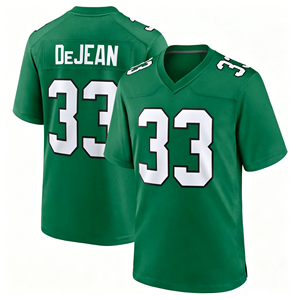 Équipe de football américain en promotion # Maillot de football américain pour homme 33 Cooper DeJean vert nuit, Philadelphie - Product Image 2