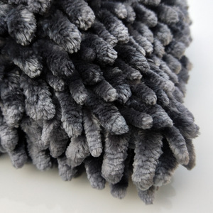 Gant de nettoyage de voiture en chenille, double face, épaissi, absorbant l'eau, pour l'entretien automobile, bleu gris - Product Image 2