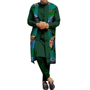Costumes Africains 100 % Coton pour Hommes, Ensemble 3 Pièces de Haute Qualité, Collection Automne 2025, <span class=keywords><strong>Tenue</strong></span> Africaine pour <span class=keywords><strong>Homme</strong></span> - Product Image 6