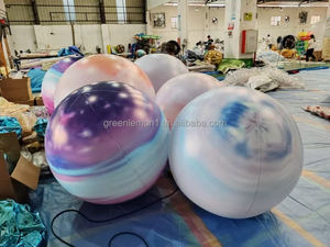 1m 2m 3m 4m 5m Planètes gonflables suspendues Système solaire Neuf boules planètes pour décoration Terre Mars Saturne Système solaire - Product Image 4