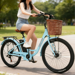 Vélo Électrique Urbain pour Femme, 26 Pouces, 7 Vitesses, Batterie Lithium 36V 250W, Vélo de Ville Électrique pour Adultes, Vente en Gros à Prix Abordable - Product Image 4