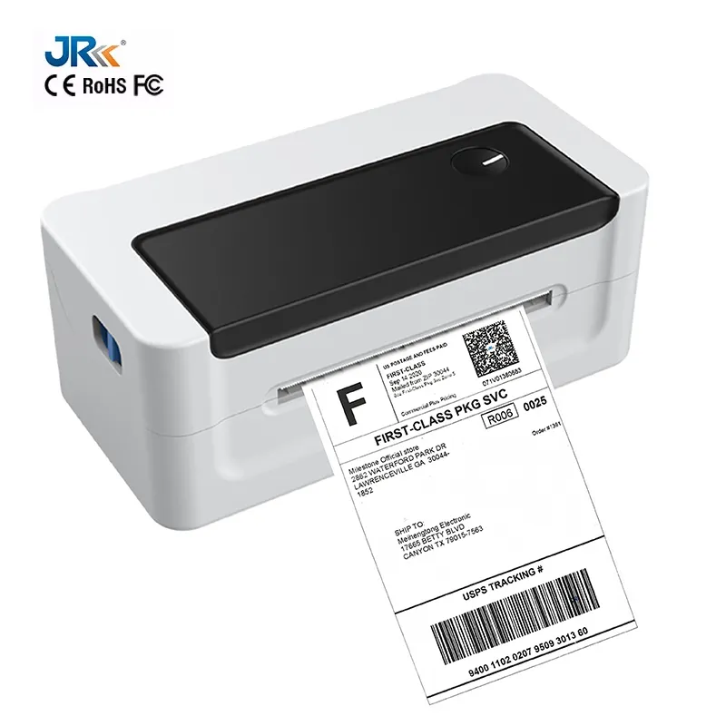 Jr Label Printer Thermische Printer Voor Labels, Qr Codes, Barcodes, 4X6 Inch Voor Ups Usps Fedex Amazon Business