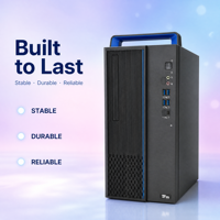 Desktop Bisnis Stabil Hygon 3350 16GB DDR4 256GB NVMe SSD 8 Core 3.0GHz Monitor 23.8 Inch Chassis 15L Grafis 2GB