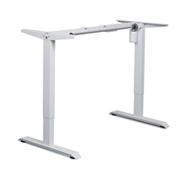 Bureau debout électrique moderne extensible en acier inoxydable, 2 segments, réglable en hauteur, intelligent, capacité de charge 100 kg, pour bureau