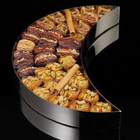 Boîte d'emballage de papier cadeau de Ramadan de chocolats en forme de lune adaptée aux besoins du client