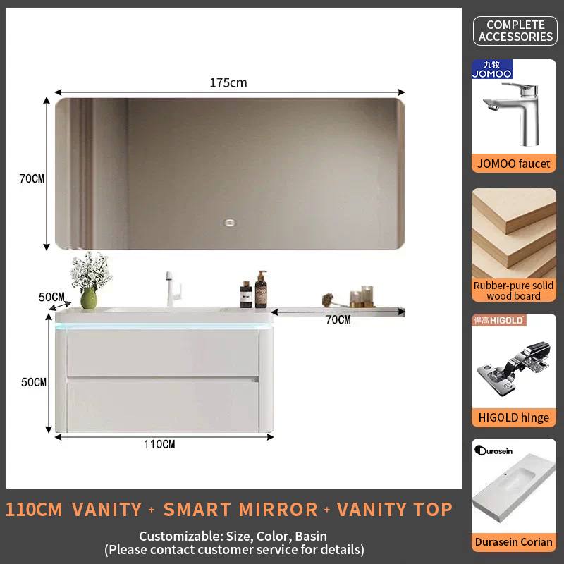 110Durasein Integrated Basin + Smart Mirror