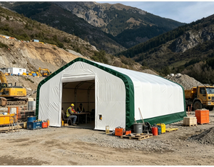 Carpa Arqueada Industrial Grande con Cubierta de PVC Duradera, Resistente al Viento y a los Rayos UV, de Triple Capa, para Almacenamiento y Exhibición en Interiores - Product Image 4
