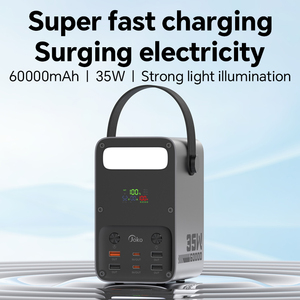 <span class=keywords><strong>Joko</strong></span> 2025พาวเวอร์แบงค์อะลูมิเนียมอัลลอยความจุสูง60000มิลลิแอมป์ต่อชั่วโมงใช้งานกลางแจ้งไฟ LED 35วัตต์ชาร์จเร็วสินค้าขายดี - Product Image 5