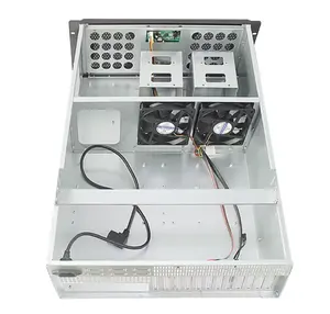 Caja de computadora de servidor en rack 4U con adaptador LCD 13*15 "MB Adaptador 8*3,5" HDD chasis de montaje en rack de 19 pulgadas para aplicación AI