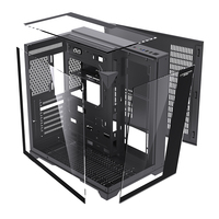 Gabinete para Gaming Lovingcool de Oferta ATX Micro-ATX ITX con RGB, Caja de PC con 3 Lados de Vidrio Templado, Gabinete de Computadora Negro para PC Gaming