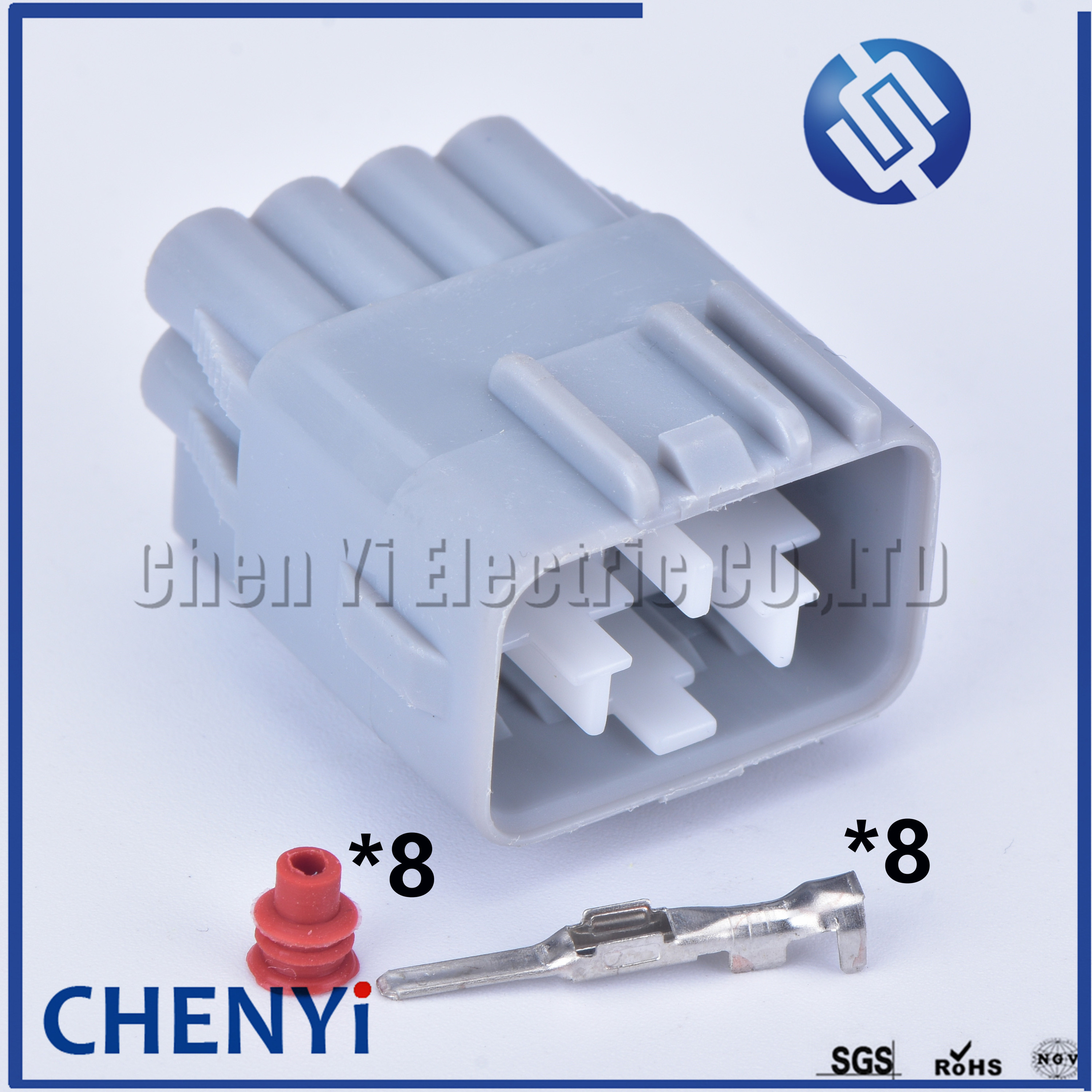 8 Pin Male Or Female 7283-1081-40 Car Headlight Cable Socket Waterproof ...