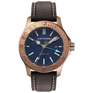 Reloj de Lujo GMT para Hombre, Caja de Bronce, Automático, Superluminoso, Mecánico - Product Image 1