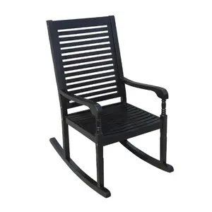 כסאות נדנדה באיכות גבוהה PU ריהוט חוץ ריהוט פטיו מודרני כסאות נדנדה עץ יצרן וייטנאם