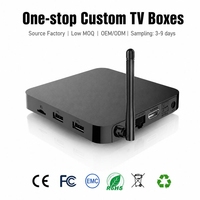 Boîtier TV Android OEM ODM personnalisé Hutron6 X5M S905X5M 4 Go 32 Go 4K HDR10+ WiFi 6 AI-SR AV1 Smart