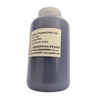 Poudre de peptide de cuivre bleu de qualité cosmétique 99% AHK-CU, poudre brute cosmétique pure de tripeptide de cuivre-1 AHK-CU GHK-CU pour les cheveux