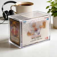 Boîte de protection en acrylique poli résistant aux UV pour cartes TCG, boîte de rangement en acrylique pour collection de jeux - Vente en gros