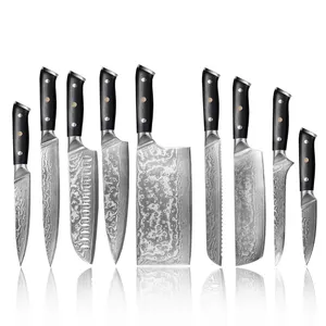 Amazon Heißer Verkauf Hohe Qualität Japanischen VG10 Damaskus Messer Set Für Küche Werkzeug