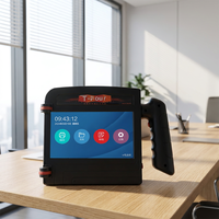Impresora de Etiquetas de Inyección de Tinta Portátil de 100 mm con Pantalla Táctil, Semiautomática, a Batería, para Codificación de Letras Grandes en Tarjetas y Materiales Flexibles