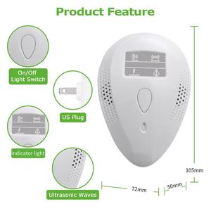 Dernier répulsif à ultrasons à contrôle électronique répulsif intérieur Plug Play antiparasitaire pour chambre, cuisine, salon - Product Image 3