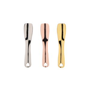 Espátula Cosmética de Acero <span class=keywords><strong>Inoxidable</strong></span> y Aleación de Zinc, Mini, 6cm, para Mezclar Crema de Ojos, Masaje Facial, Herramienta de Belleza OEM 2026 - Product Image 3