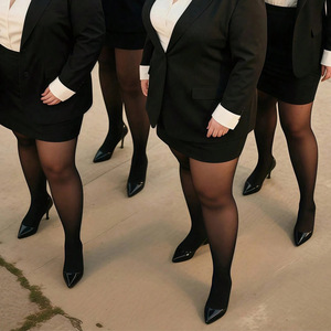 Collants grande taille pour femmes, collants transparents, <span class=keywords><strong>bas</strong></span> en soie avec pantalon, collants <span class=keywords><strong>couleur</strong></span> <span class=keywords><strong>chair</strong></span>, anti-accroc, grande taille, vente en gros - Product Image 6