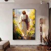 Tableau mural sur toile chrétienne, impression HD, portrait de Jésus, peinture à l'huile, art religieux moderne, peinture murale