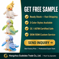Groothandel Papegaai Handpop Pluche Vogelpop Interactief Speelgoed Schattige Valkparkiet 20cm Aangepast Logo EN71 CE CPC OEM ODM