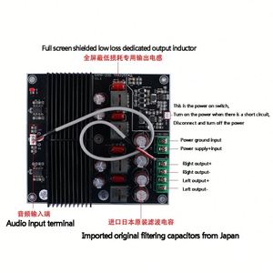 Modulo DIY TPA3255HIFI, Scheda Amplificatore Classe D a Doppio Canale ad Alta Potenza, Dual Core 600W+600W, Moduli e Kit Elettronici - Product Image 3