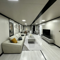Maison Modulaire de Luxe Préfabriquée Extensible à Panneaux Sandwich, 4 Chambres, Montage Facile, pour Jardin ou Complexe Hôtelier