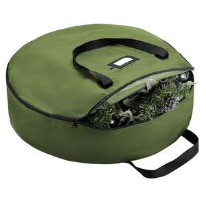 Contenedor para Accesorios de Celebración Navideña, Bolsa de Almacenamiento Resistente para Coronas Navideñas, para la Temporada Festiva - Product Image 6