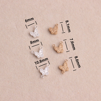 Nuevos Conectores de Mariposa de Oro Laminado de 14k para la Fabricación de Pulseras y Collares, Proveedor Minimalista