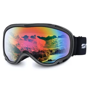 Hot Selling UV400 Ski Goggles com Capa Snowboard Snow Goggles OTG Anti Fog para Homens Mulheres