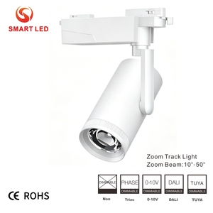 <b>SMART</b> 0-10V Dali Tuya Dimmable ceiling adjustable spot zoomable narrow beam 10 to 55 degree dimmable 35w 30w cob led track <b>light</b> - Product Image 2