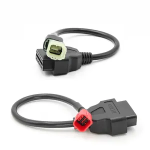 Motorcycle OBD 2 16 Female To 4 6 Pin 4Pin 6Pin Male Connector Adapter OBD2 Diagnostic Cable For Honda