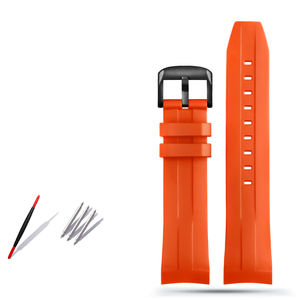 Bracelet en caoutchouc de haute qualité, 21mm 22mm, pour Tissot Sea Star T120, bracelet de montre incurvé en Silicone T120417A T120407A, bracelet étanche pour hommes - Product Image 6