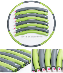 Hot Sale New Design High Quality Fitness Detachable Customized Adjustable <strong>Weighted</strong> Hula <strong>Hoops</strong> - Product Image 2
