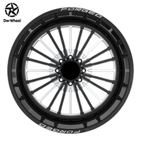 Jantes forgées chromées polies DW Modified Performance Claw Wheels 24, 26, 28 pouces à déport profond, compatibles avec les Ford F150 F250, pour camion de défilée surélevé