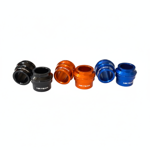 Per Honda CRF 250R 04-25 distanziatori ruota posteriore rosso materiale in alluminio cromato - Product Image 1