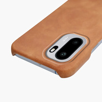 Étui en cuir de mouton magnétique pour OnePlus Ace 6 / 15 / Ace 5 - Coque rigide antichoc semi-enveloppante mate et fine