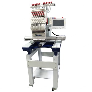 Máquina de Bordar Computarizada Comercial de Una Cabeza 1201, 12 Agujas, 1200 RPM, Nueva, para Pequeñas Empresas y Uso Doméstico - Product Image 1