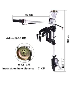 Trolling Outboard Động Cơ Stent Gắn Khung Mà Không Có Động Cơ